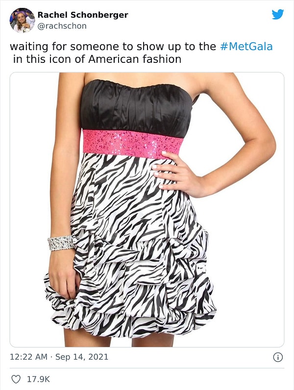15. Ждем, когда кто-то обьявится на Met Gala в этой иконе американской моды