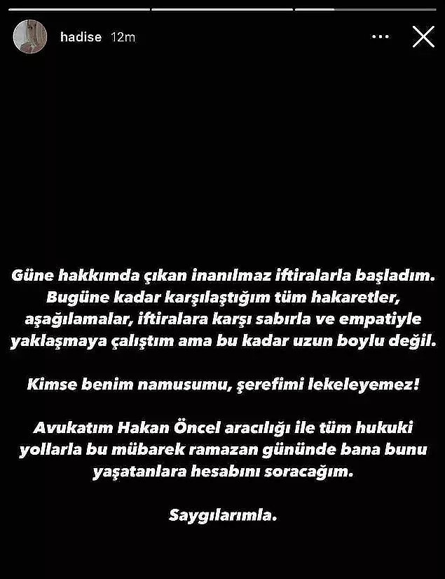 Ancak tüm bunlar yaşanırken Hadise de o dönemki erkek arkadaşı Kaan Yıldırım da durumu inkar etseler de,