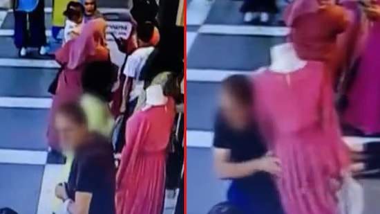 Mağaza Önünde Duran Cansız Mankeni Çalan Adam