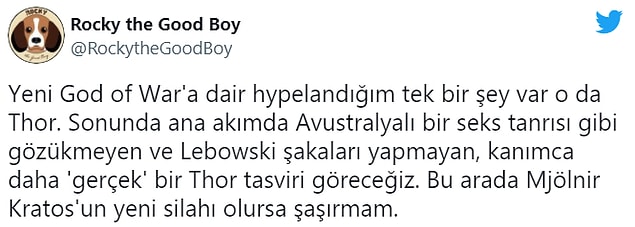 7. Hem Thor için heyecanlanan hem de onun üzerinden oyuna dair tahminler yapanlar da yok değil.