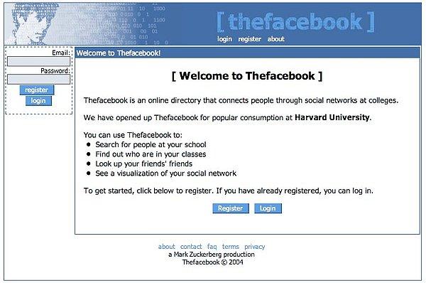 15. Facebook - Sosyal Network (2004)