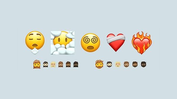 Hatırlarsınız son güncellemeyle gelen Apple emojilerinden ateşli ve 'yaralı' kalpler de sosyal medyada epey konuşulmuştu.
