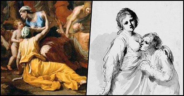 Bu arada Maximus'tan sonra yine 1. yy.da Yaşlı Pliny adlı bir tarihçi olayın "ana-kız" versiyonunu da aktarır. Ancak sanat tarihine bakıldığında din gibi çeşitli nedenlerden ötürü...