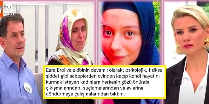 Esra Erol'un Programda Evlerindeki Zorbalıktan Kaçan Zor Durumdaki Kadınlara Davranış Şekli Tartışma Başlattı