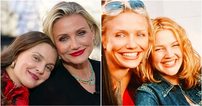 Снимок без фильтров Дрю Бэрримор и Кэмерон Диаз в соцсетях, показывающий их реальный возраст, вызвал восторг у фанатов