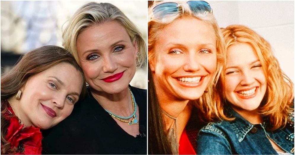 Снимок без фильтров Дрю Бэрримор и Кэмерон Диаз в соцсетях, показывающий их реальный возраст, вызвал восторг у фанатов