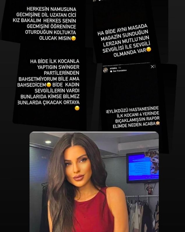 10. Bircan Bali'nin Lerzan Mutlu'nun sevgilisi ile sevgili olduğu, eşiyle swinger partilerine katıldığı ve ilk eşini 4 yerinden bıçakladığı iddia edildi.