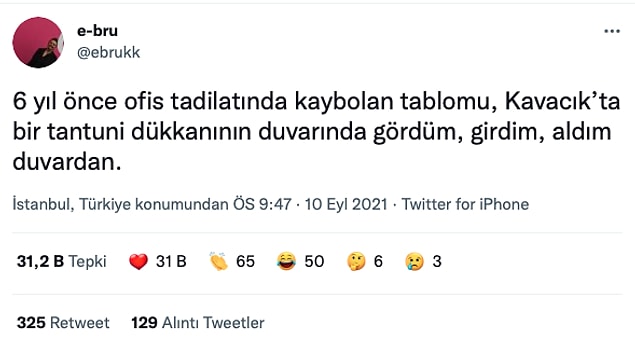 2. Abi bizim bi tantuni dürüm bi de tablo vardı.