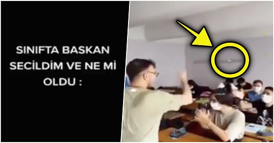 Sınıf Başkanı Seçilen Lise Öğrencisi Dombra Eşliğinde Sınıf Arkadaşlarına Poşet Çay Dağıttı!