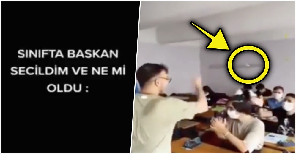 Sınıf Başkanı Seçilen Lise Öğrencisi Dombra Eşliğinde Sınıf Arkadaşlarına Poşet Çay Dağıttı!