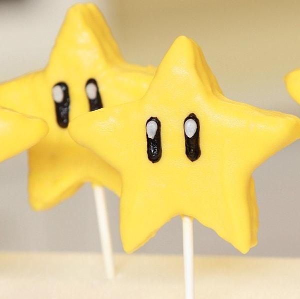 11. Super Mario oynarken en büyük yardımcımız olan bu yıldızlar da kendilerini birer tatlı olarak buluvermişler.