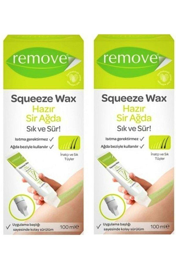 8. Remove Squeeze Wax hazır sir ağda tüpleri de yine pratik seçeneklerden biri.