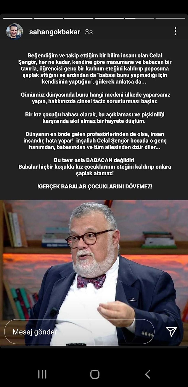Bir büyük tepki de Şahan Gökbakar'dan geldi.