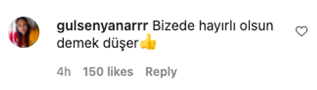 Tabii, olumsuz yorumlar kadar çifti tebrik eden de vardı: