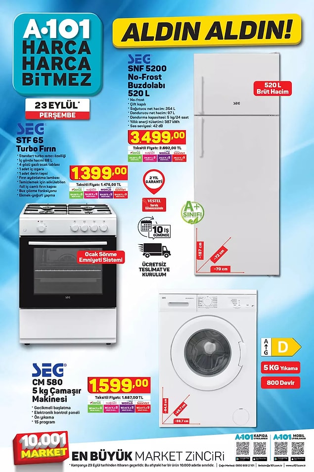 Beyaz eşyalar;