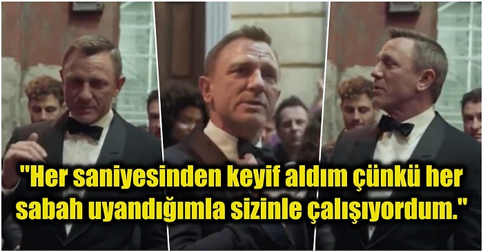 'No Time To Die' Çekimlerinin Bitmesiyle James Bond Karakterine Veda Eden Daniel Craig Gözyaşlarını Tutamadı!