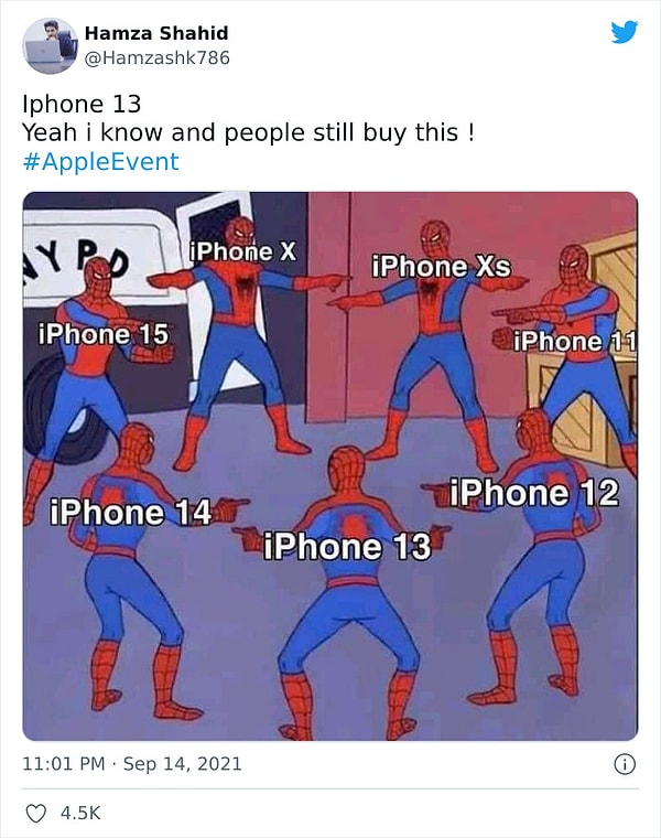 14. Все телефоны iPhone: