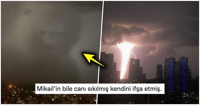 Voldemort mu Döndü? İstanbul'da Yağmurlu Hava ile Ortaya Çıkan Enteresan Bulut Mizah Malzemesi Oldu