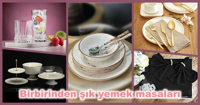 Birbirinden Güzel Sunum Masaları Hazırlamanızı Sağlayacak Parçalar