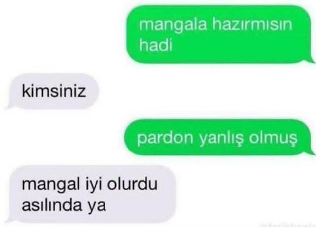 1. Şöyle etleri sıyıra sıyıra yemeniz yok muydu?