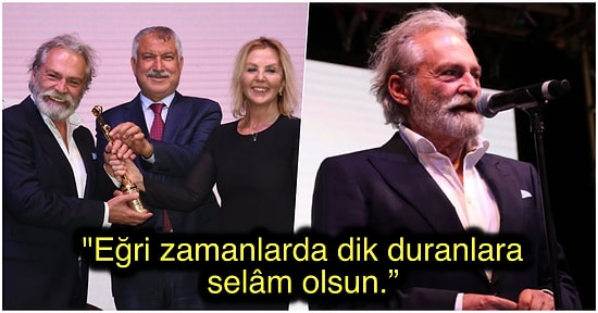 Haluk Bilginer, Altın Koza Töreninde Aldığı Onur Ödülünden Sonra Yaptığı Konuşmayla Tüyleri Diken Diken Etti