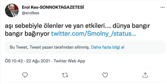 Aşı karşıtı teorileri destekliyordu.