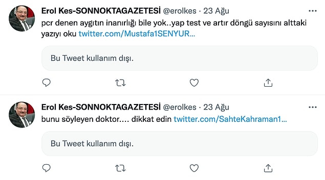 Yoğun bakıma girmeden önce de bu tip paylaşımları vardı.