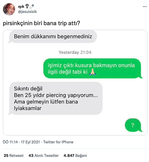 6. Üzülmüş, üstüne gitmeye gerek yok.