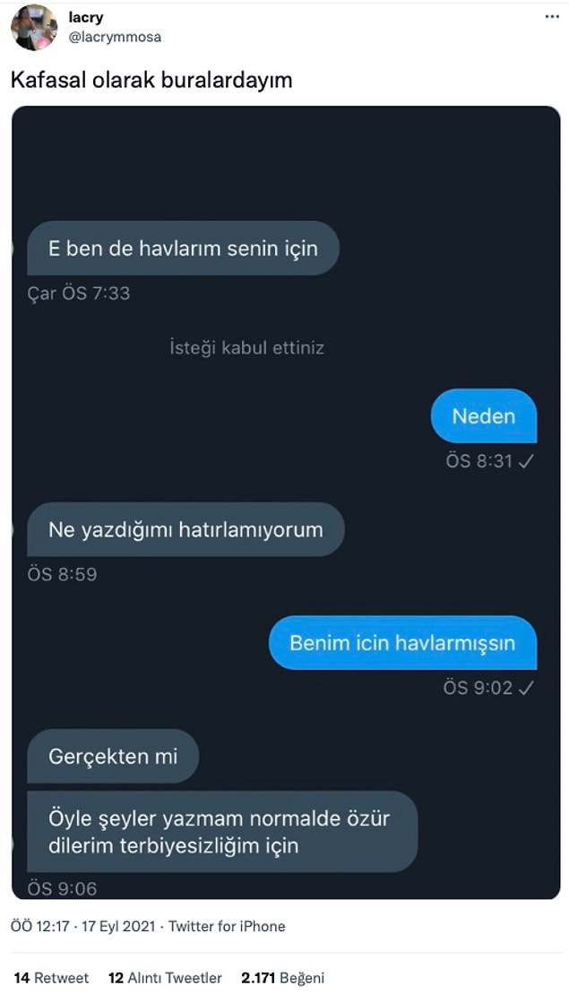 8. Bi anlık gafletle.