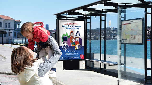 9. Anne Kart ile çocuklu annelere ulaşım artık ücretsiz.