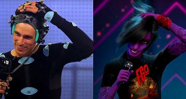 Созданные персонажи в точности копируют движения настоящего исполнителя-конкурсанта.