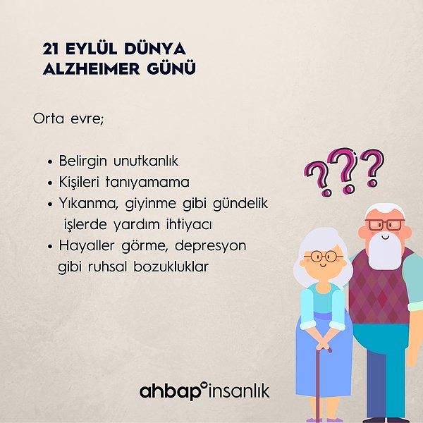 Alzheimer'ın orta evrelerindeki belirtiler nelerdir?