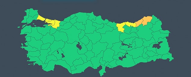 8 il için kuvvetli yağış uyarısı
