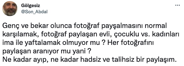 Haklı olarak da diğer kullanıcılar kendisini eleştirdi.