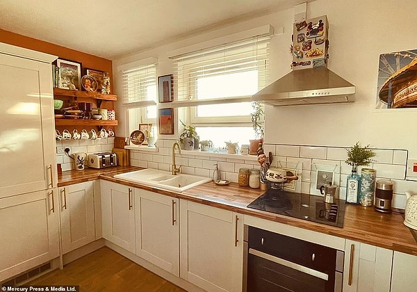 На фото кухня после впечатляющего преображения.