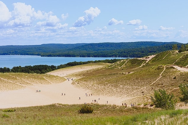 28. Sleeping Bear Dunes Ulusal Göl, Michigan