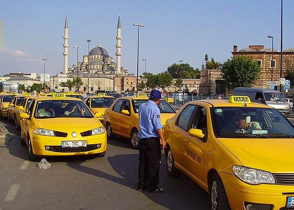 19. İstanbul'daki taksiciler.
