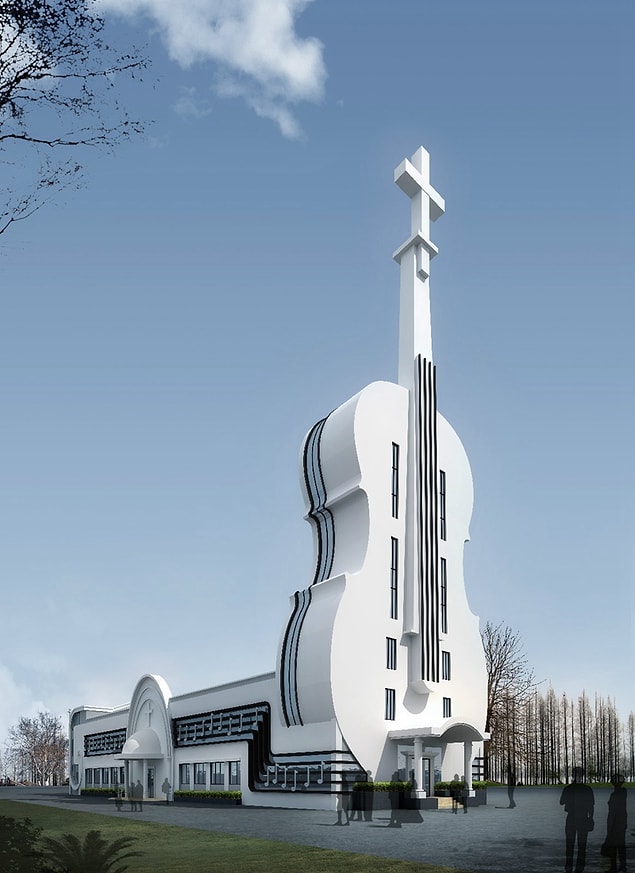 2. Keman şeklinde kilise - Foshan / Guangdong