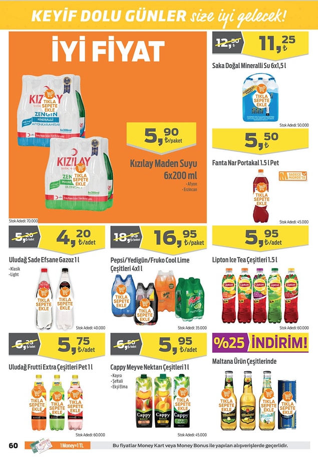 44. Uludağ Frutti Extra çeşitleri 5,75 TL.