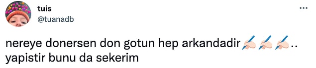 Bunu da aynasına yapıştırmalı.