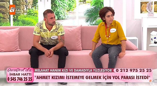 Dün sizlere %45 engelli raporu bulunan Fatma'nın kaçış hikayesinden bahsetmiştik. Annesi Melahat Oruç, "Kızımı evli ve 2 çocuk babası Ahmet zorla tutuyor." diyerek Esra Erol'a gelmişti.