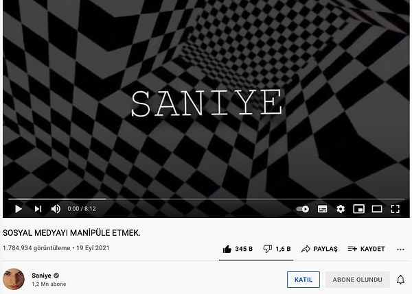 YouTube’da Saniye adlı bir kanal var. Kendisi ‘acaba sosyal medyayı manipüle ederek yeni bir akım yaratabilir ve bir şeyi viral hale getirebilir miyim’ diye düşünerek bir sosyal deney yapmış.