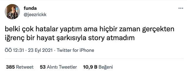 11. Direkt kafamda çaldı...