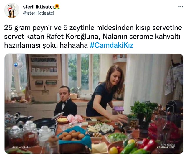 Biz bölümü izlerken, Camdaki Kız Twitter'da en çok konuşulan konular arasına girdi bile;