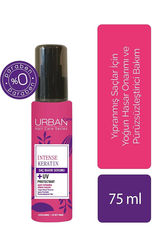 9. Urban Care yoğunlaştırılmış keratin içeren onarıcı ve pürüzsüzleştirici saç serumu