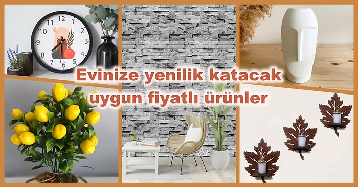 Ev Dekorasyonunda Seni Mutlu Edebilecek 99 TL Altı Harika Ürünler