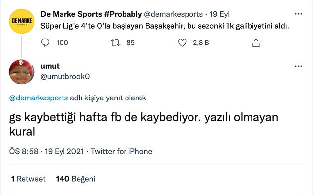 8. Ligin yazısız kurallarından biridir...