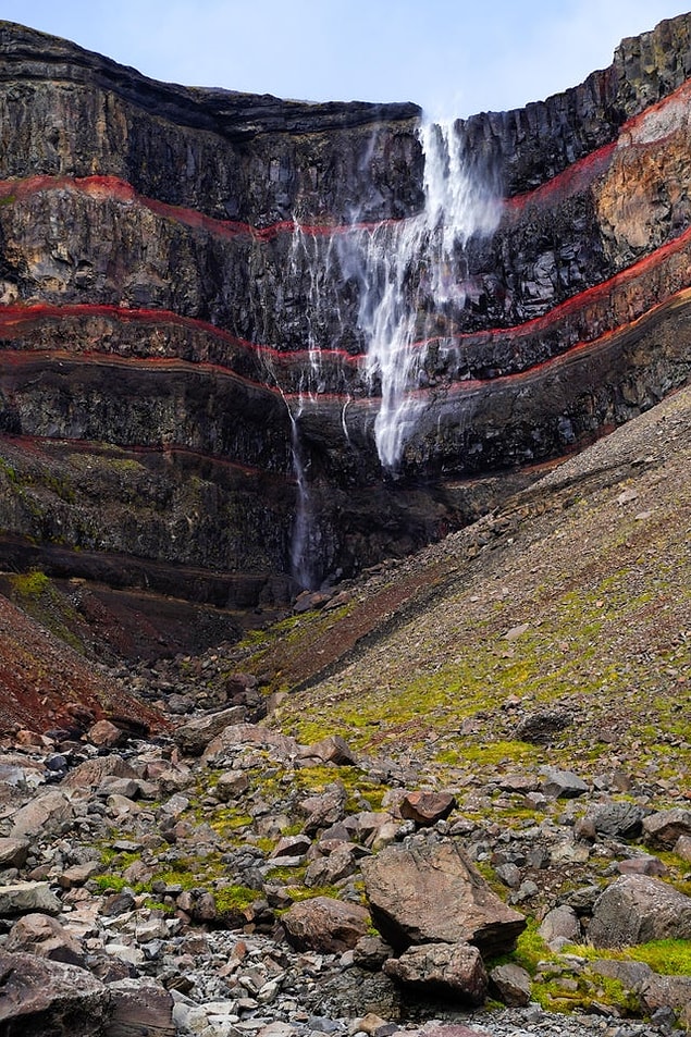 15. Hengifoss - İzlanda:
