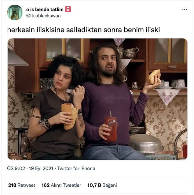 8. Gayet güzel bir ilişki...