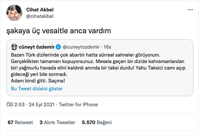 16. Biraz sabır isteyen bir tweet...